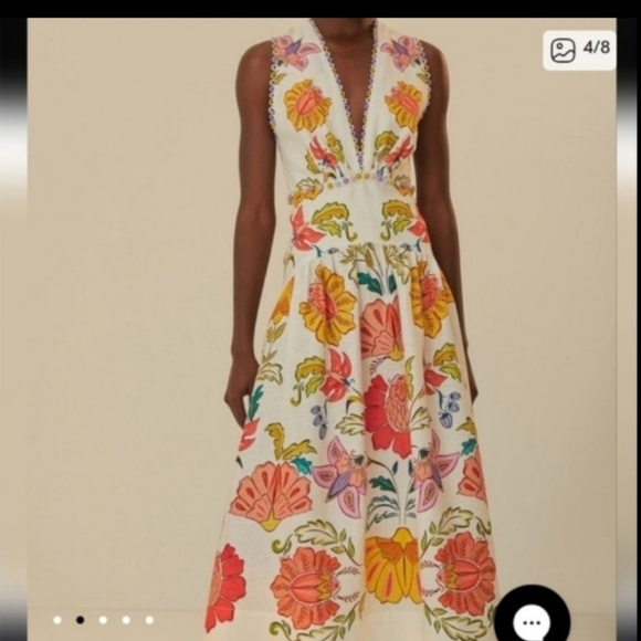 Farm Rio Floral Insects Mididress - Picture 2 of 5